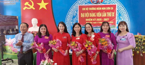 Đại hội chi bộ trường Mầm non Sơn Ca nhiệm kì 2025- 2027